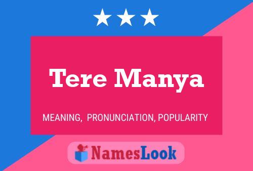 Tere Manya Name Poster