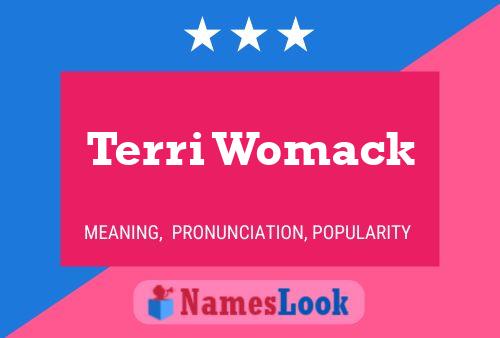 Terri Womack Name Poster