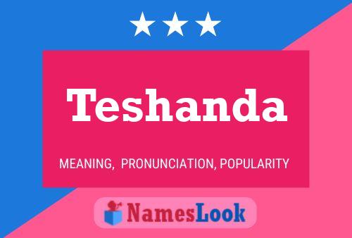 Teshanda Name Poster