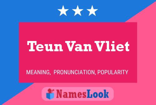 Teun Van Vliet Name Poster