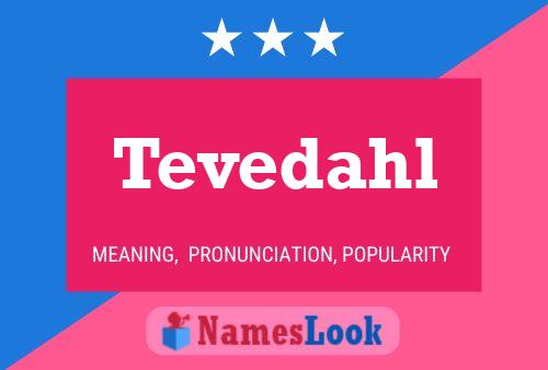 Tevedahl Name Poster