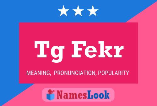 Tg Fekr Name Poster