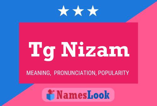 Tg Nizam Name Poster