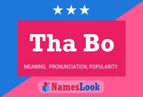 Tha Bo Name Poster