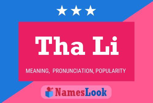 Tha Li Name Poster