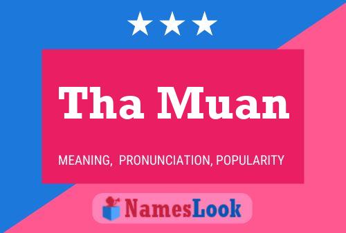 Tha Muan Name Poster