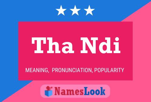 Tha Ndi Name Poster