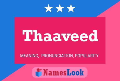 Thaaveed Name Poster