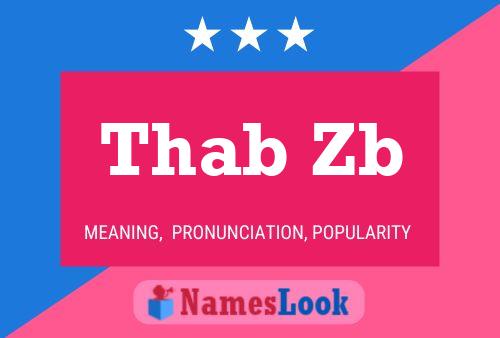 Thab Zb Name Poster