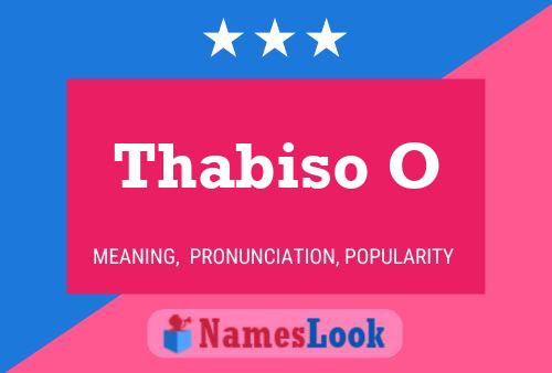 Thabiso O Name Poster