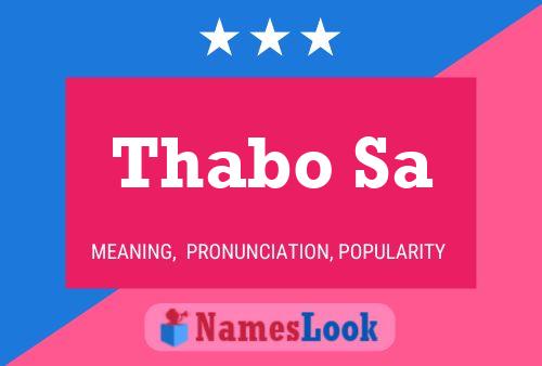 Thabo Sa Name Poster