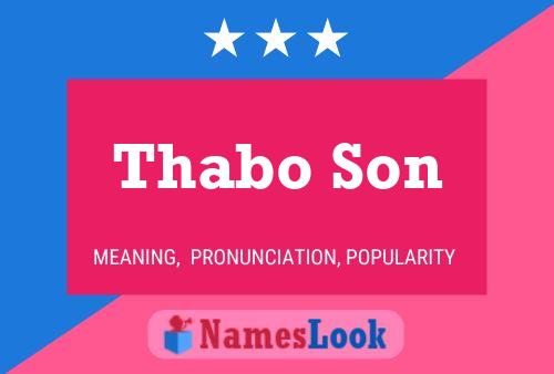 Thabo Son Name Poster