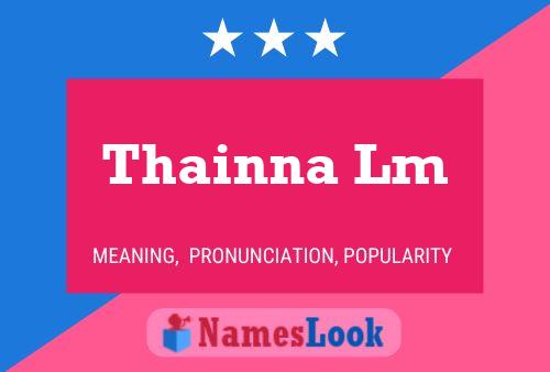 Thainna Lm Name Poster