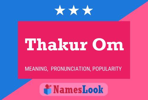 Thakur Om Name Poster