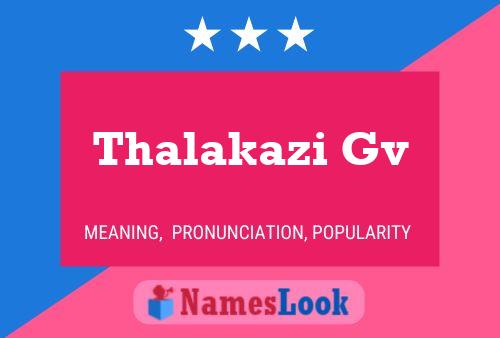 Thalakazi Gv Name Poster