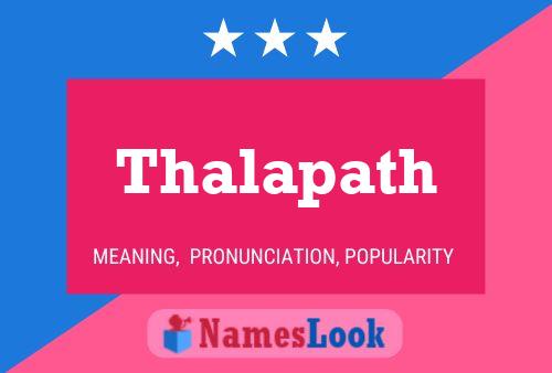 Thalapath Name Poster