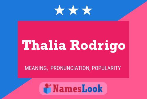 Thalia Rodrigo Name Poster