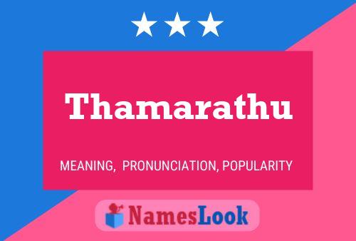 Thamarathu Name Poster