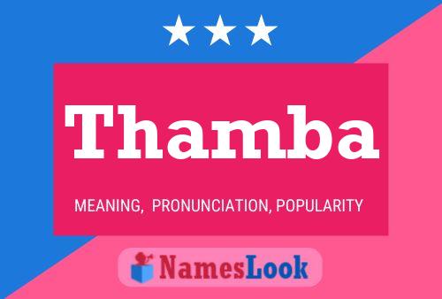 Thamba Name Poster