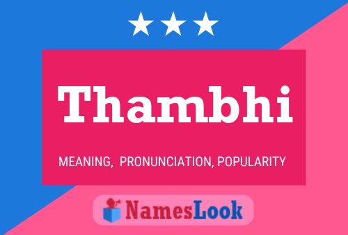 Thambhi Name Poster