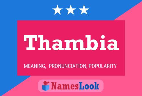 Thambia Name Poster