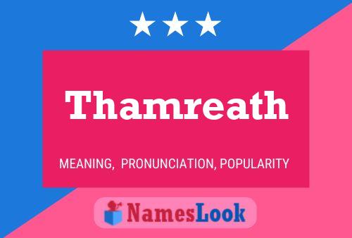 Thamreath Name Poster