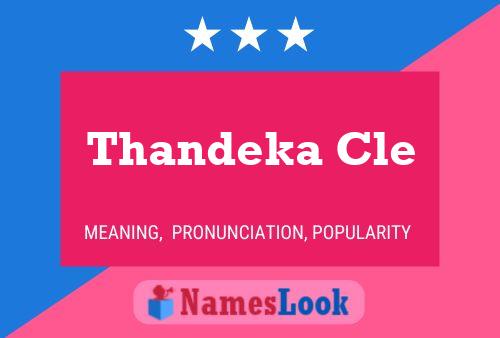 Thandeka Cle Name Poster