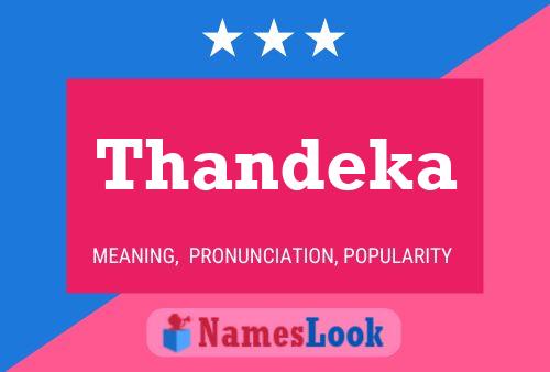 Thandeka Name Poster