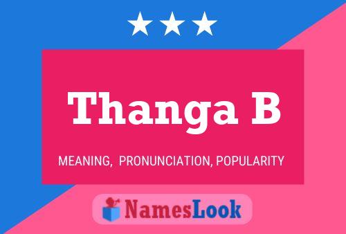 Thanga B Name Poster