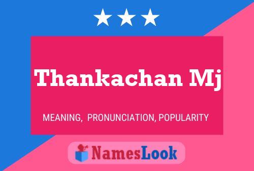 Thankachan Mj Name Poster