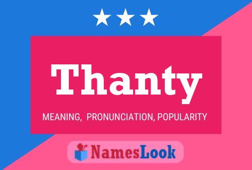 Thanty Name Poster