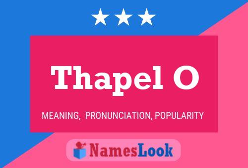 Thapel O Name Poster