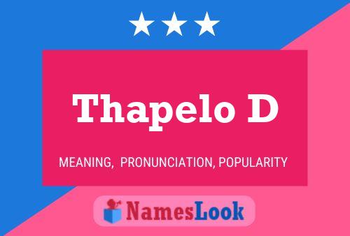 Thapelo D Name Poster