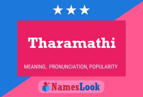 Tharamathi Name Poster