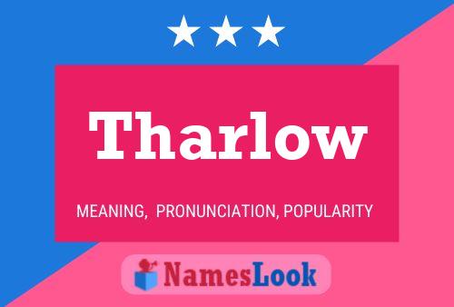 Tharlow Name Poster