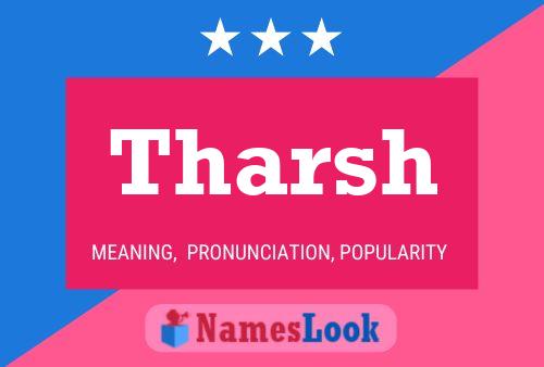 Tharsh Name Poster