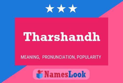 Tharshandh Name Poster