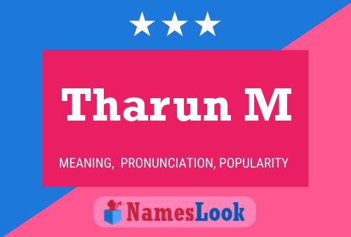 Tharun M Name Poster