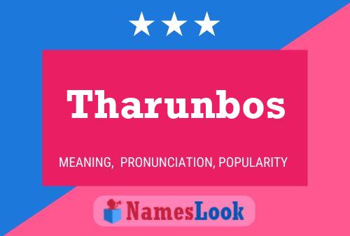 Tharunbos Name Poster