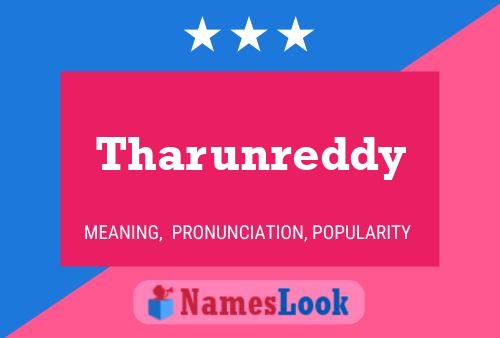 Tharunreddy Name Poster