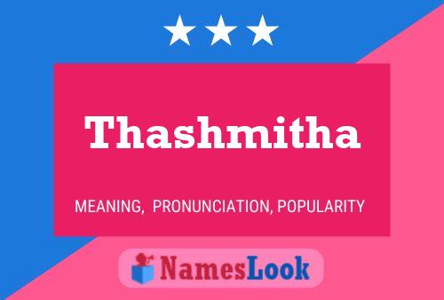 Thashmitha Name Poster