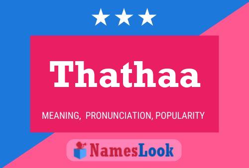 Thathaa Name Poster