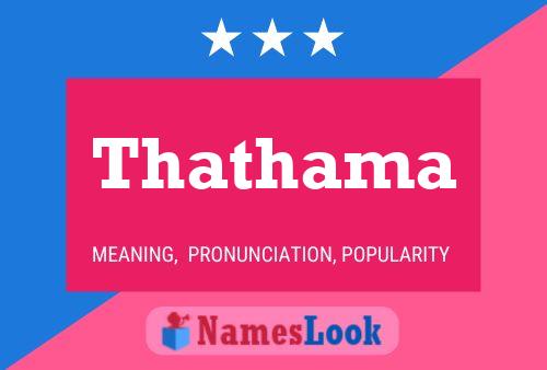 Thathama Name Poster