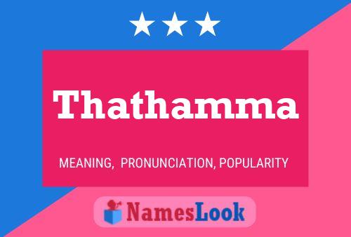 Thathamma Name Poster