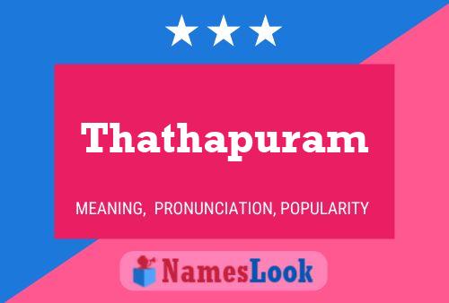 Thathapuram Name Poster