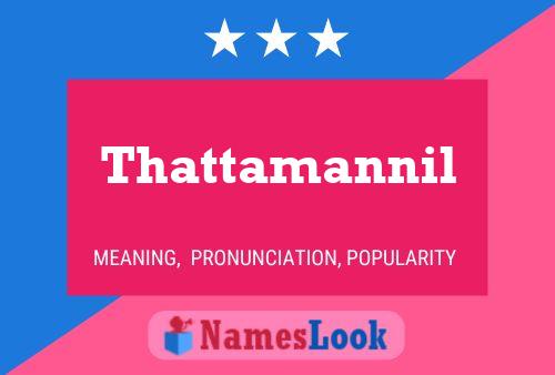 Thattamannil Name Poster