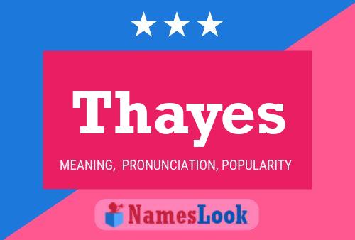 Thayes Name Poster