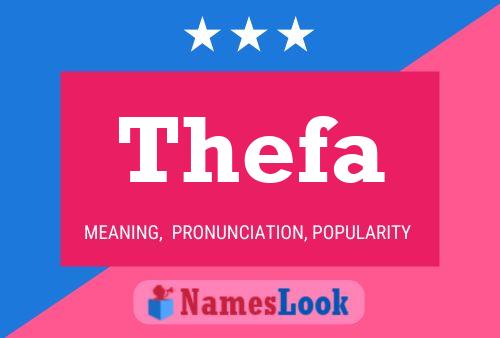 Thefa Name Poster