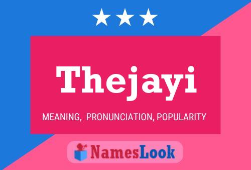 Thejayi Name Poster