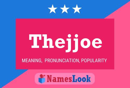 Thejjoe Name Poster